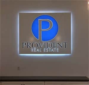 Indoor Lighted Lobby Sign
